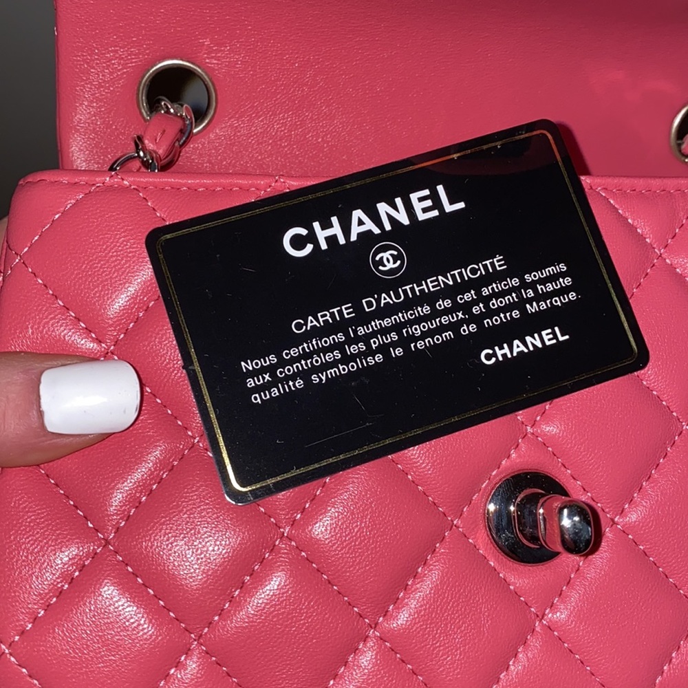 RARE Hot Pink Chanel Classic Flap Mini Bag - Picture 8 of 10